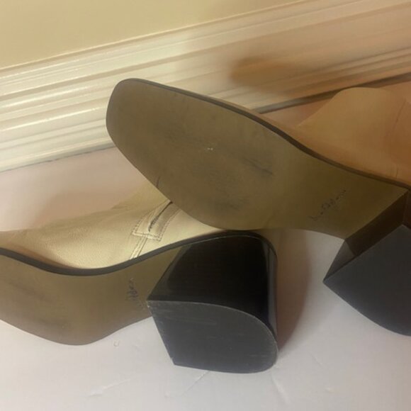 Sam Edelman Womens Winnie Leather Boot, in Ivory, Size 8.5 M - Picture 7 of 7